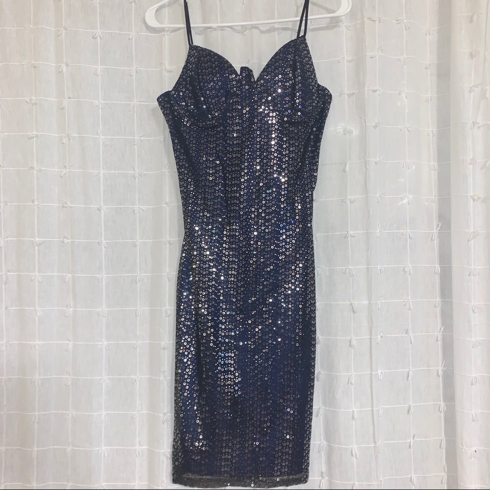 Blue sparkly dress